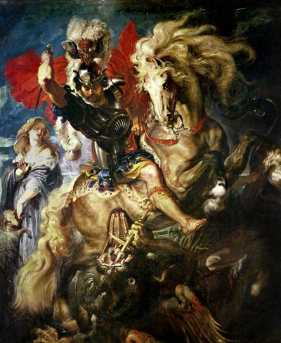 San Jorge y el dragón, c.1606 de Peter Paul Rubens